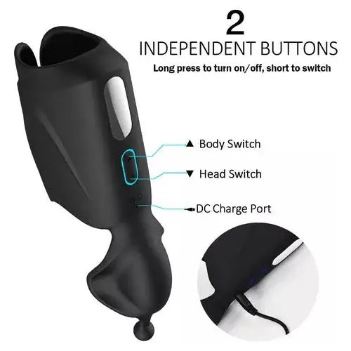 🎄 Christmas Mega Sale — Final 50% OFF This Year!Togetherinfeel™ QMYSKY Dual Motor 10 Vibrating Glans Exerciser