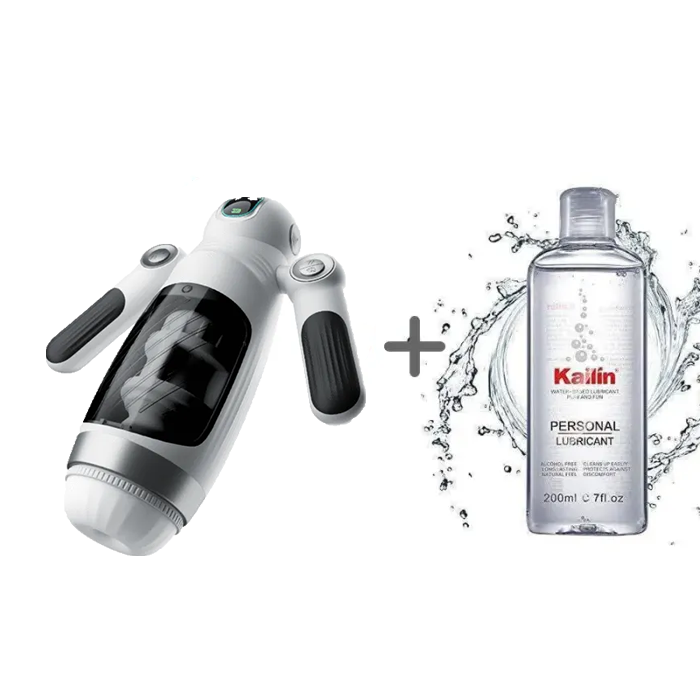 PositivityTop™ 7 Telescopic Squeezing 12 Vibration Masturbator Experience More Authentic Piston