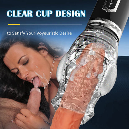 PositivityTop™ 5 Thrusting Rotating 7 Vibrating Oral Sex Handheld Masturbator