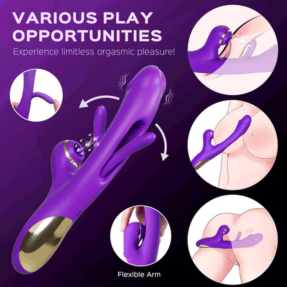 PositivityTop™ G-Bliss 7*7 Clit Sucking G-spot Tapping Vibrator