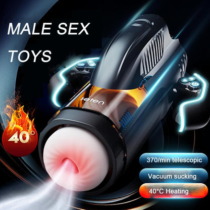 LETEN XS9 High-end Stroker 10 Sucking Thrusting 5 Speeds Heating Masturbator（Perfect Simulating Vaginal Pleasure）