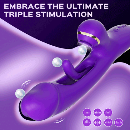 PositivityTop™ G-Bliss 7*7 Clit Sucking G-spot Tapping Vibrator